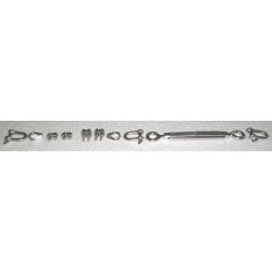 Stainless steel Kit for Bayco 4 or 6mm guy wires ends