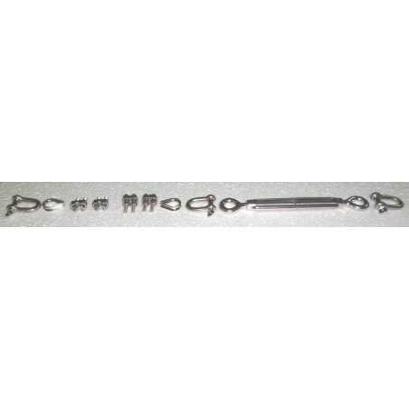 Kit minuteria inox per controventi 4  o 6mm